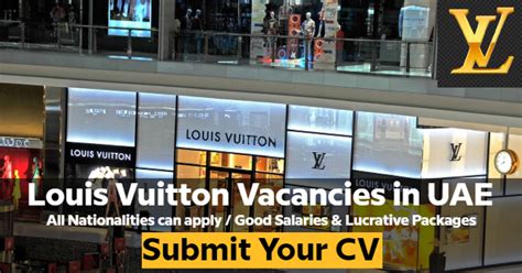 how to get job in louis vuitton|louis vuitton job opportunities.